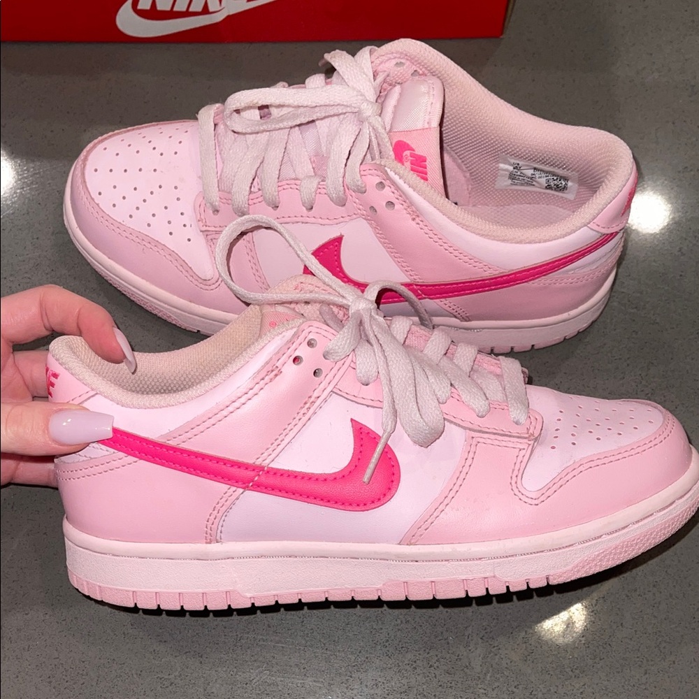 Nike Light Pink and Hot Pink Sneakers